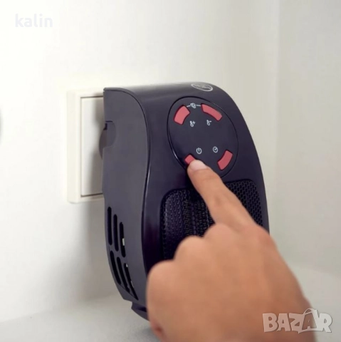 Мини керамичeн отоплител Taurus TROPICANO PLUG HEATER – 500W, дигитален дисплей, таймер