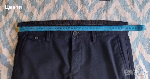 Тъмносин мъжки панталон, снимка 4 - Панталони - 42033332