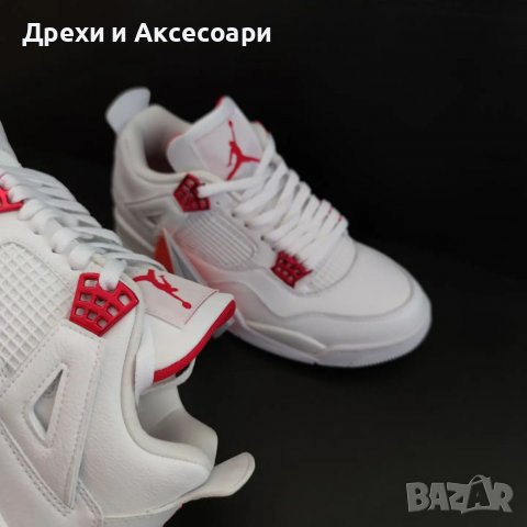 Nike Air Jordan retro 4 Metalic Red Нови оригинални обувки 42 Маратонки Кецове размер номер 42 Найк, снимка 5 - Кецове - 37921576
