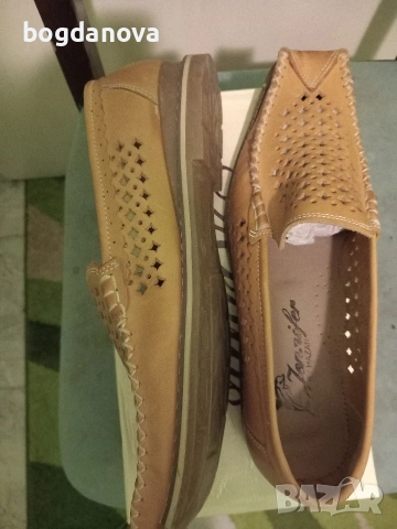Чисто нови дамски мокасини от естествена кожа, снимка 5 - Дамски ежедневни обувки - 54035250