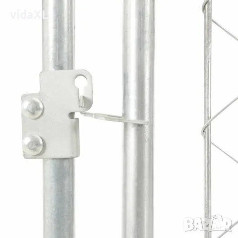 vidaXL Външна клетка за кучета с покрив, 200x100x125 см, снимка 6 - За кучета - 56146094