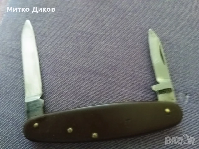 "M W" Rostfrei German c.1940's Pocket Knife немско ножче винтидж 80х62 мм острие без луфт, снимка 5 - Ножове - 51084304