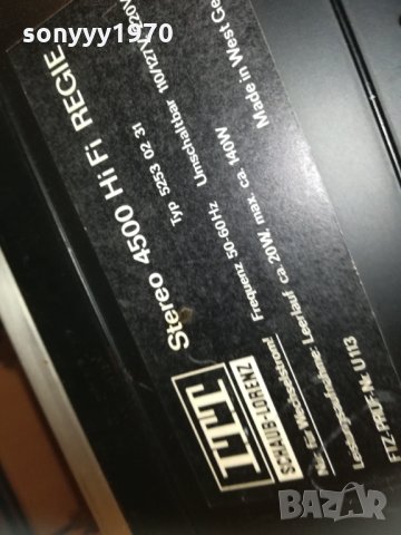 itt shaub-lorenz 4500 hifi REGIE made in west germany 0502211900, снимка 18 - Ресийвъри, усилватели, смесителни пултове - 31697356