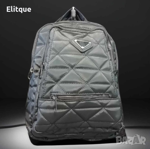 Стилна дамска раница с 3 прегради с цип, снимка 5 - Раници - 52861231