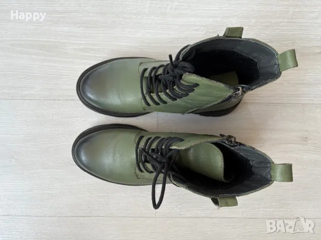 Боти от естествена кожа, снимка 3 - Дамски боти - 47851296