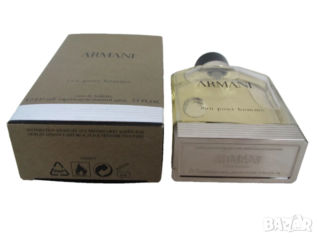 Eau Pour Homme Giorgio Armani 100 ml Eau de Toilette spray new in box !, снимка 2 - Мъжки парфюми - 52036856