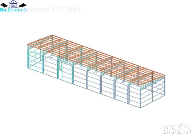 ЛИЗИНГ - Халета, Хале, Магазини, Магазин, Складове 240м2-8м х 30м х 4, снимка 4 - Строителни материали - 44161037