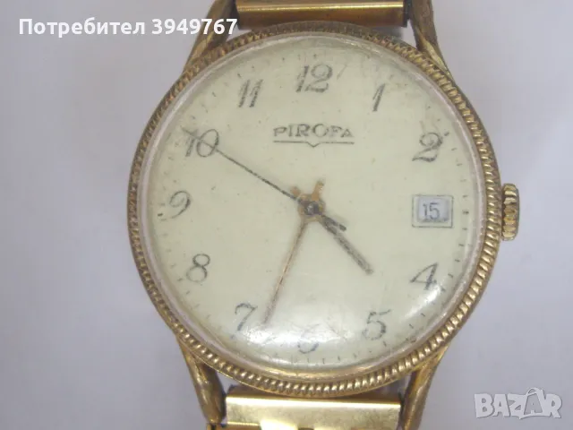 Стар позлатен мъжки часовник., снимка 2 - Мъжки - 48964666