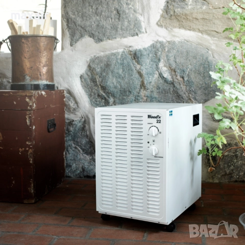 Влагоуловител Wood’s SW-22FW, За гаражи и мазета, До 100 m², 13.5l/24h, Произведен в Швеция, снимка 6 - Влагоабсорбатори и влагоуловители - 51997507