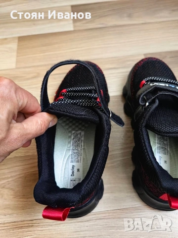 Детски маратонки "Fashion" – №36 – Черно и червено, снимка 6 - Детски маратонки - 54242286