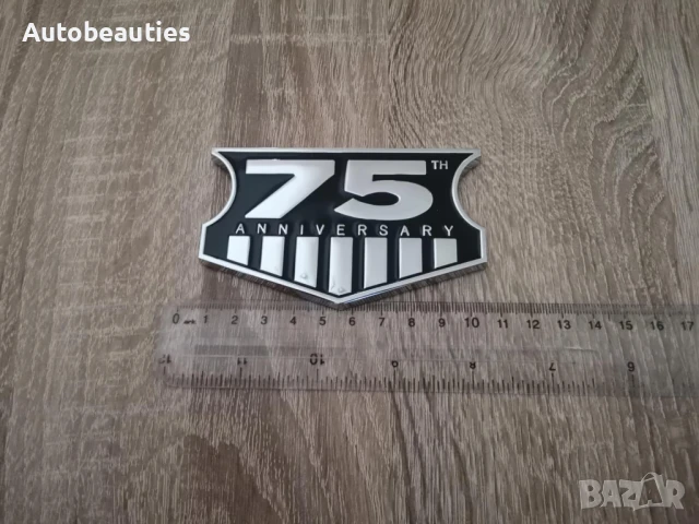 75th Anniversary метална емблема за Jeep , снимка 5 - Аксесоари и консумативи - 50441906