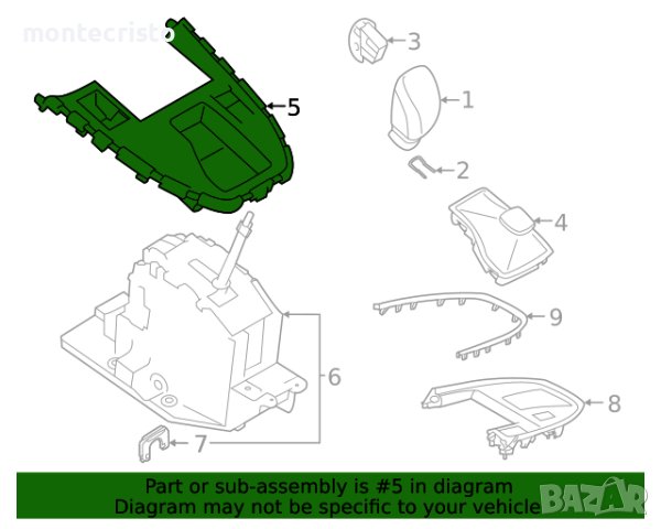 Индикатор скорости Subaru Outback BT (2019-2023г.) 35179AN00A автоматична трансмисия, снимка 4 - Части - 42485944