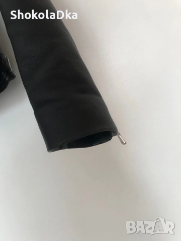 Кожено яке Massimo Dutti XS, снимка 8 - Якета - 51860265