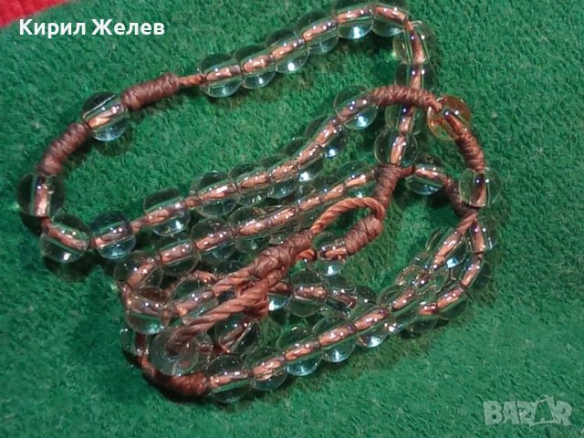 ПРЕКРАСНА МОЛИТВЕНА СТАРА БУДИСТКА КРИСТАЛНА БРОЕНИЦА ЧИСТ ПЛАНИНСКИ КРИСТАЛ РЪЧНА ИЗРАБОТКА 71621, снимка 4 - Антикварни и старинни предмети - 45150353