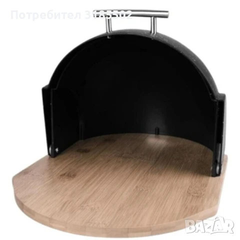 Кутия за съхранение на хляб с дървена дъска,Външни размери: 37х26.5х20 см, снимка 5 - Кутии за храна - 51392750