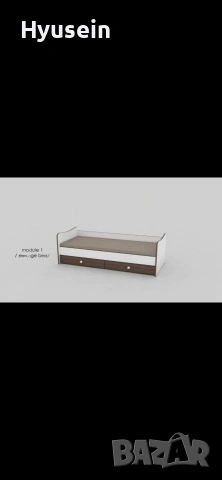 Комбинирано бебешко легло-люлка с шкаф и чекмеджета 3в1, снимка 6 - Бебешки легла и матраци - 53952773