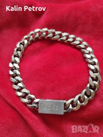 Стоманена гривна BOSS. 