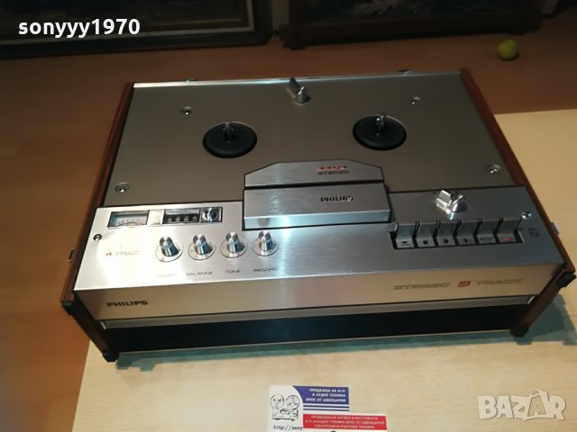 PHILIPS-4404 СТЕРЕО РОЛКОВ МАГНЕТОФОН, снимка 7 - Аудиосистеми - 29113206