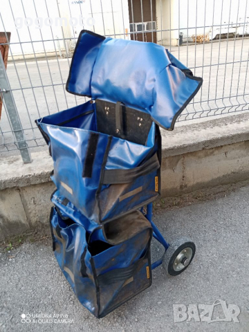 Яка, здрава шаранджийска товарна количка за рибари, за такъми, инструменти и ..., снимка 10 - Куфари с инструменти - 36397220