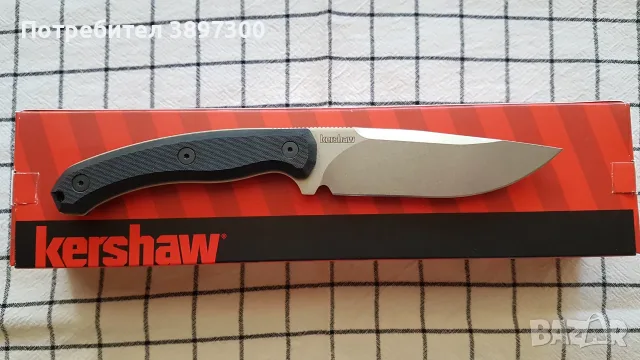 Американски фиксиран нож Kershaw Diskin Hunter, снимка 2 - Ножове - 56422965