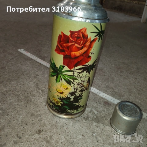 голям стар метален термос , снимка 3 - Други стоки за дома - 54306507