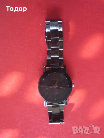 Кварцов часовник с кристално стъкло, снимка 1 - Мъжки - 30938137