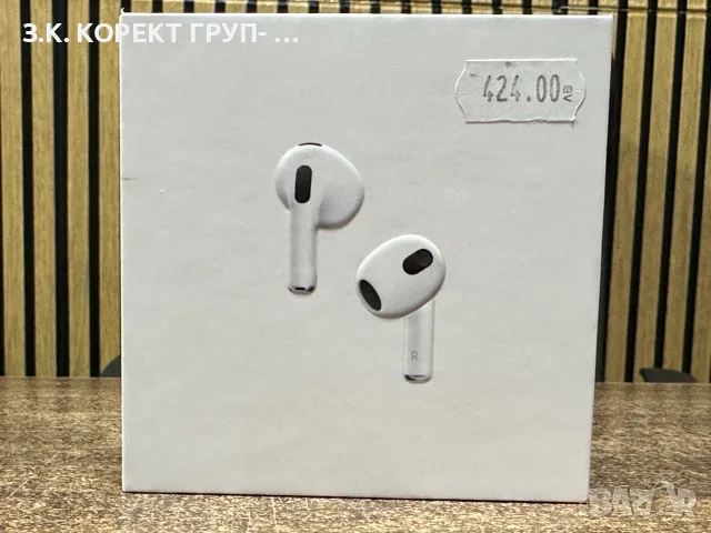 Apple AirPods 3rd Generation – оригинални, снимка 3 - Bluetooth слушалки - 55993609