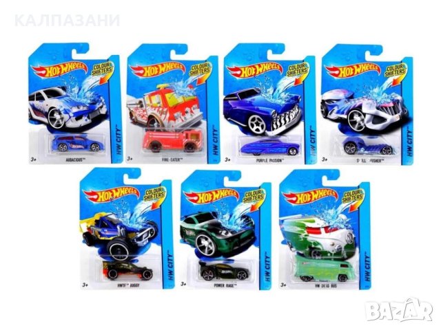 Hot Wheels - количка 1/64, с промяна на цвета, асортимент BHR15