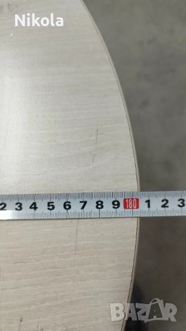 Офис маса с метални крака и рамка - елипсовидна  180/100/75см, снимка 8 - Работни маси и бюра - 52114549