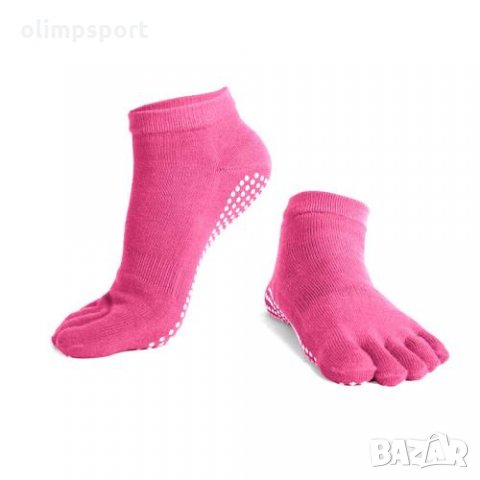 Чорапи за йога с пръсти, едноцветни (400731) Меки къси чорапи с пръсти, без пета. Подходящи за йога,, снимка 3 - Йога - 31724857
