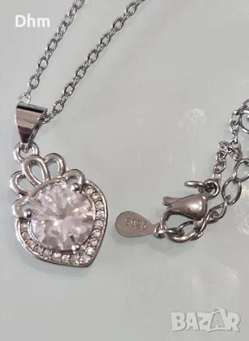 Сребърни колиета, снимка 3 - Колиета, медальони, синджири - 48273516