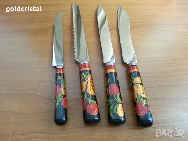 Руски ножове с дървена дръжка , снимка 2 - Антикварни и старинни предмети - 37954014