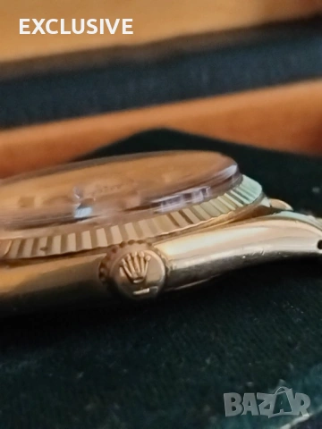 Rolex Datejust 18k solid gold  / Ролекс 18к златен каса и верижка/, снимка 4 - Мъжки - 53065833