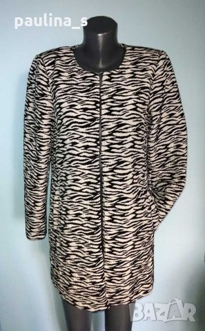 Преходно палто тип манто / Зебра принт / шарка "Vero Moda", снимка 4 - Палта, манта - 29574307