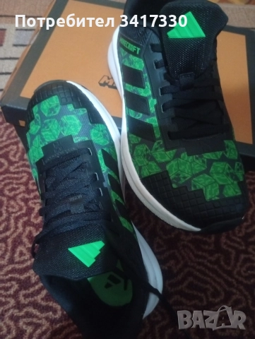 ОРИГИНАЛНИ ДАМСКИ МАРАТОНКИ ADIDAS MINECRAFT , снимка 5 - Маратонки - 52869367