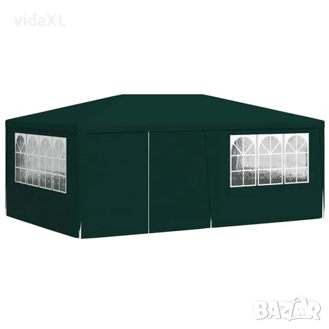 vidaXL Професионална парти шатра със стени 4x6 м зелена 90 г/м², снимка 3 - Къмпинг мебели - 56147589