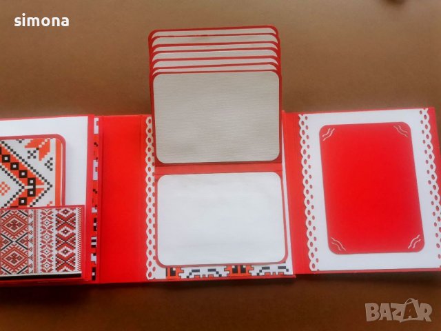 Скрапбук албум с българска шевица , снимка 8 - Други - 40682404