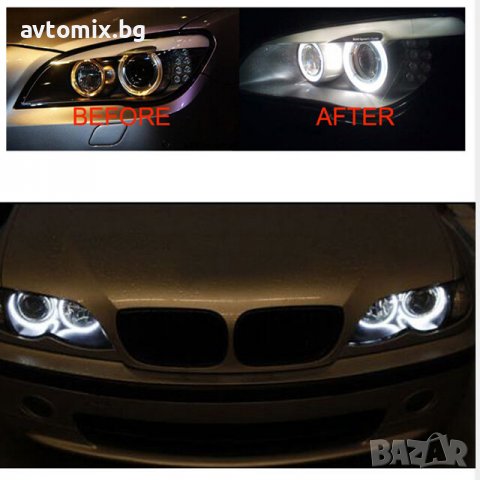 LED крушки Angel Eyes /Ангелски очи/BMW E39 E60 E63 E65 E87, снимка 6 - Аксесоари и консумативи - 39536052