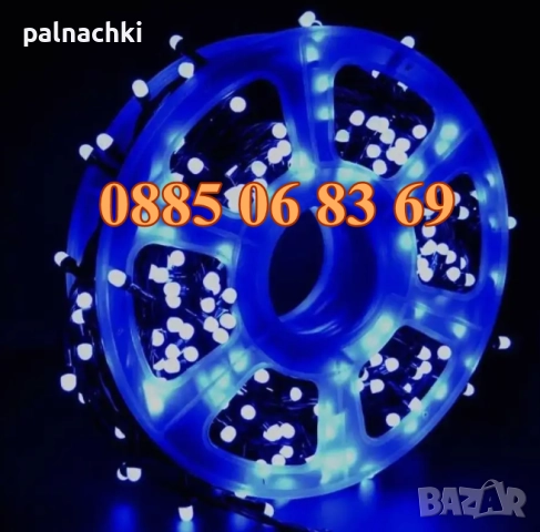 Коледни лампички 50 метра на макара, жълта светлина, водоустойчиви, снимка 5 - Други - 52347810