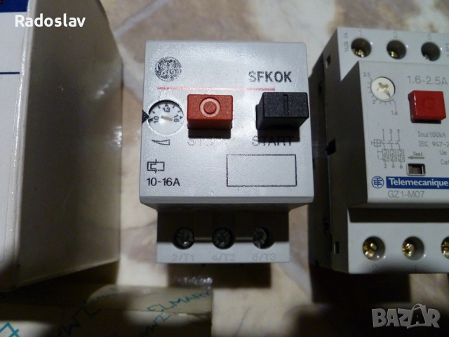 Моторна защита 1.6-2.5A / 4-6.3A / 10-16A - НОВИ, снимка 2 - Електродвигатели - 54047704