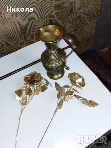 Месингова кана-19см, снимка 2 - Декорация за дома - 48763347