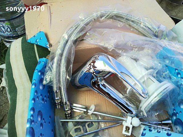 смесител 2 с сифон и меки връзки, снимка 5 - Смесители - 29988375