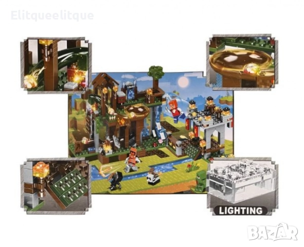 Конструктор LB Minecraft My World LB593, 426 части, със светещи елементи, снимка 3 - Конструктори - 52273393