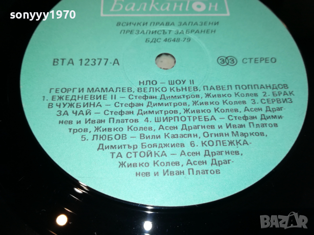 поръчана-НЛО-ПЛОЧА 0704221854, снимка 14 - Грамофонни плочи - 36380839