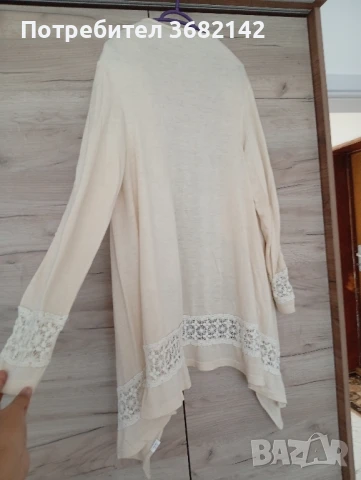 продавам дамска бежова жилетка , снимка 6 - Жилетки - 51429607