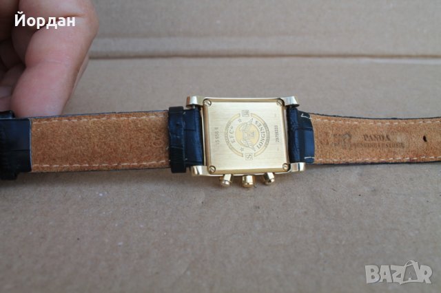 Швейцарски ръчен мъжки часовник "Longines'' хронограф кварц 18 карата , снимка 6 - Мъжки - 40566435