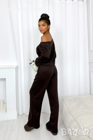 Дамски комплект плетен пуловер от две части, 3цвята , снимка 17 - Комплекти - 52971825