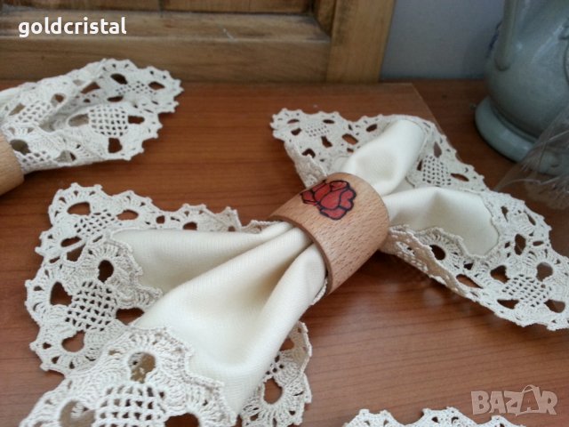 Текстилни салфетки за маса и салфетници , снимка 12 - Антикварни и старинни предмети - 37487548