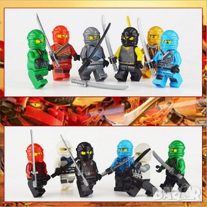 12 фигурки Нинджаго Ninjago за Лего конструктор за игра и украса на торта пластмасови, снимка 2 - Конструктори - 37303852