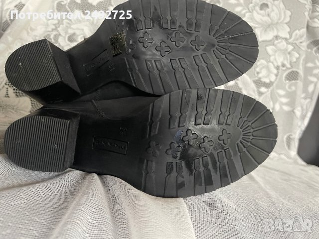 Боти естествена кожа ново сиво, 39 номер, снимка 3 - Дамски боти - 44291223